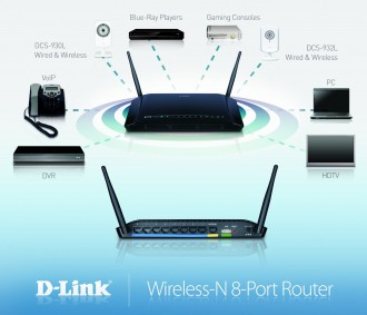 D-Link DIR-632 Wireless-N 8-Port Router