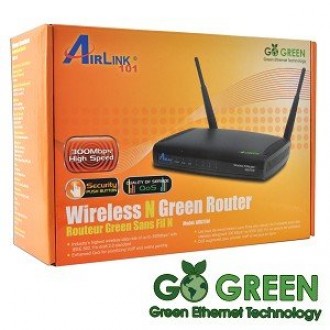 Airlink101 AR675W 300Mbps Wireless N Green Router