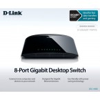 D-Link 8-Port Gigabit 16 Gbps Desktop Switch-DGS-1008G-