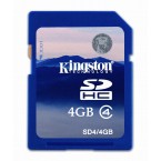 Kingston king4gbc4 4 GB Class 4 SDHC Flash Memory Card-king4gbc4-by Kingston