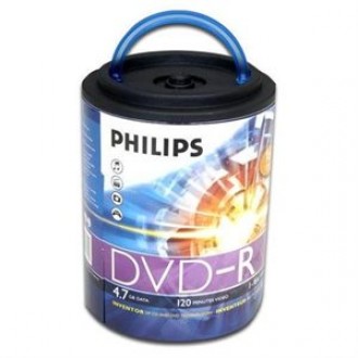 Philips 100 Pack 16X DVD-R Spindle