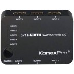 KanexPro 5 Port HDMI Switch-SW-HD5X14K -by IoGear