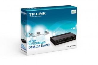 TP-Link TL-SF1016D 16-Port Unmanaged 10/100M Desktop Switch