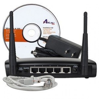 AirLink 101 AP671W 300Mbps 802.11n Wireless LAN Access Point and 5-Port Switch