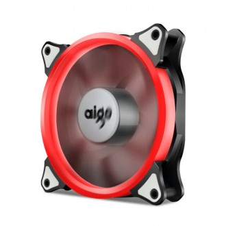 DarkFlash Aigo Halo Red LED Case Fan 120mm