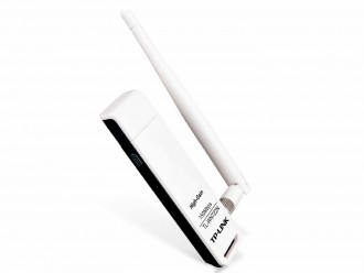 TP-LINK TL-WN722N Wireless N150 High Gain USB Adapter,150Mbps, w/4 dBi High Gain Detachable Antenna, IEEE 802.1b/g/n, WEP, WPA/WPA2