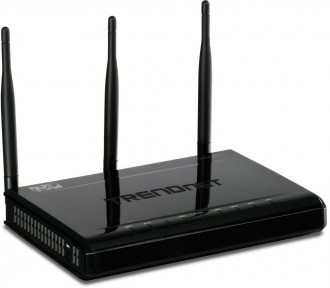 TRENDnet 450 Mbps Wireless N Gigabit Router TEW-691GR (Piano Black)