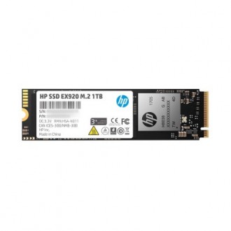 HP EX920 M.2 1.0 TB NVMe 3D TLC NAND Internal Solid State Drive (SSD) Retail 