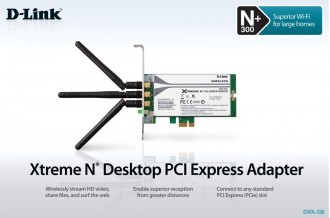 D-Link DWA-556 Xtreme N PCI Express Desktop Adapter