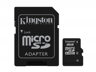 Kingston king8gbc4micro 8GB microSD Class 4 Flash Memory Card w/ Adapter