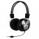 ARCTIC P402 Pro DJ-Style Stereo Headphones, In-Line Microphone, Padded Earcups - Black-P402-