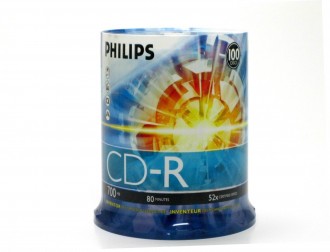 Philips 52X 700MB CD-R 100PK