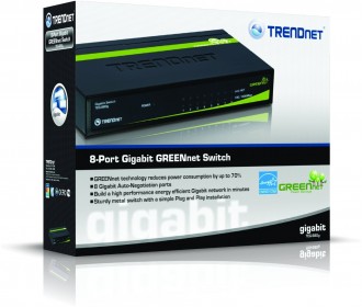 TRENDnet 8-Port Unmanaged Gigabit GREENnet Standard Switch