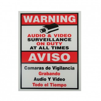 Vonnic A1000 Surveillance Warning Sign