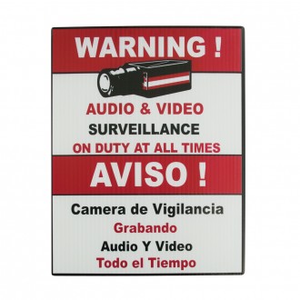 Vonnic A1001 Surveillance Warning Sign