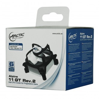 ARCTIC Alpine 11 GT Rev. 2 CPU Cooler - Intel, Supports Multiple Sockets