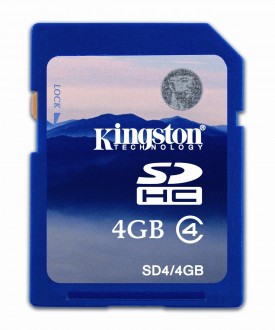 Kingston king4gbc4 4 GB Class 4 SDHC Flash Memory Card