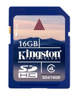 Kingston king16gbc4 16 GB Class 4 SDHC Flash Memory Card