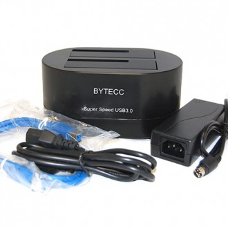 Bytecc USB 3 Dual Sata Docking Station (2.5-inch & 3.5-inch)